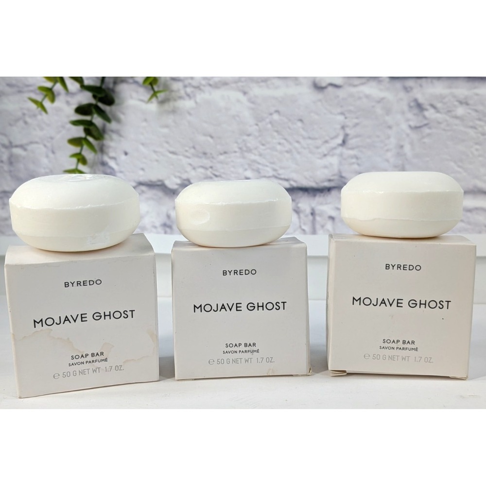 NEW IN BOX 3 BIG SIZE LOT 1.7oz🚨Byredo Mojave Ghost Soap Bar Stock Up Scented